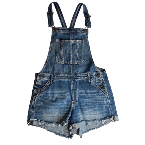 Abercrombie & Fitch Denim Short Overalls S - Picture 3 of 17